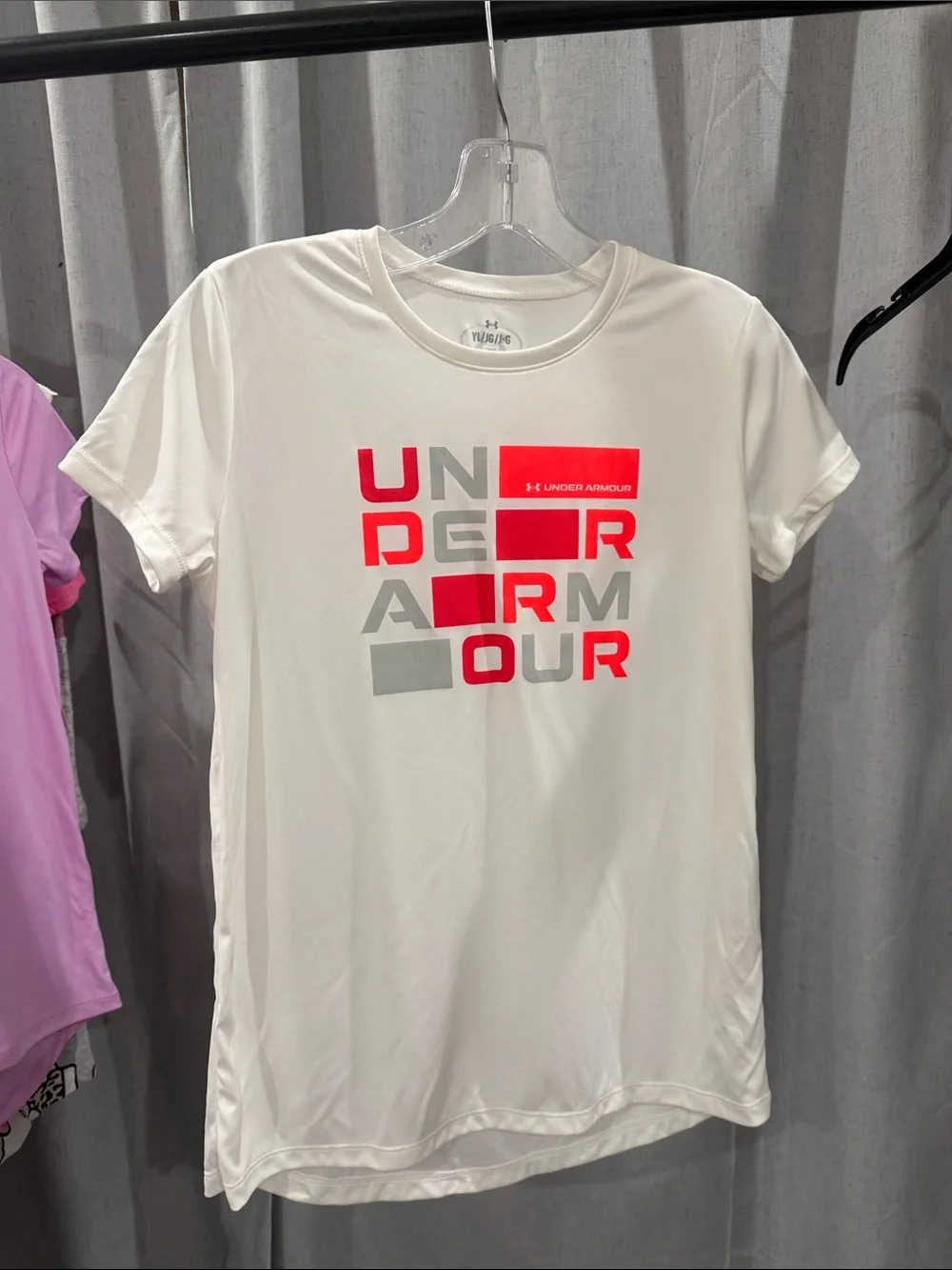 Under Armour White Short Sleeve Graphic Logo Tee